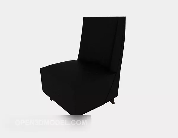 Simple Sofa Chair Black Color 3d model Simple Sofa Chair Black Color 3d model