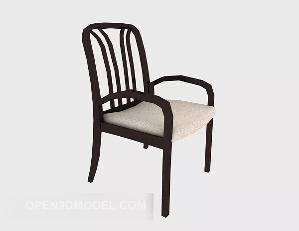 Simple Solid Wood Dining Chair 3d model Simple Solid Wood Dining Chair 3d model