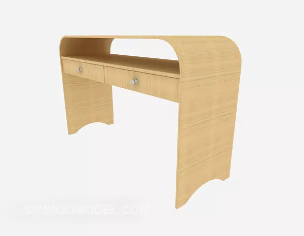 Simple Solid Wood Dresser 3d model Simple Solid Wood Dresser 3d model