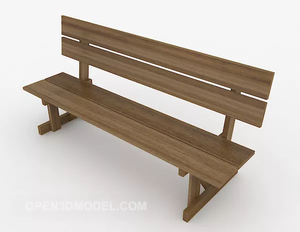 Small Table Bench Outdoor Furniture 3d model