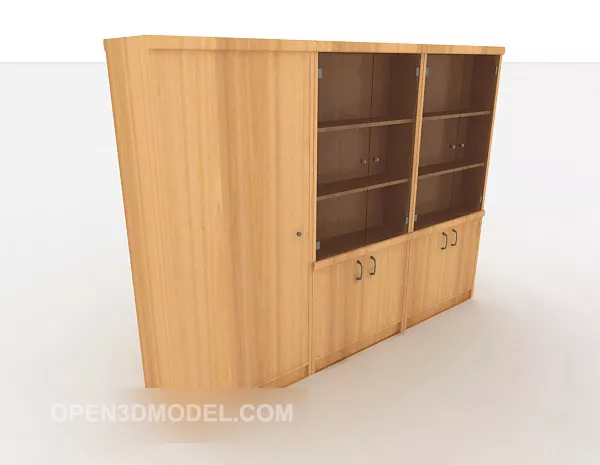 Simple Solid Wood Modern Wardrobe 3d model Simple Solid Wood Modern Wardrobe 3d model