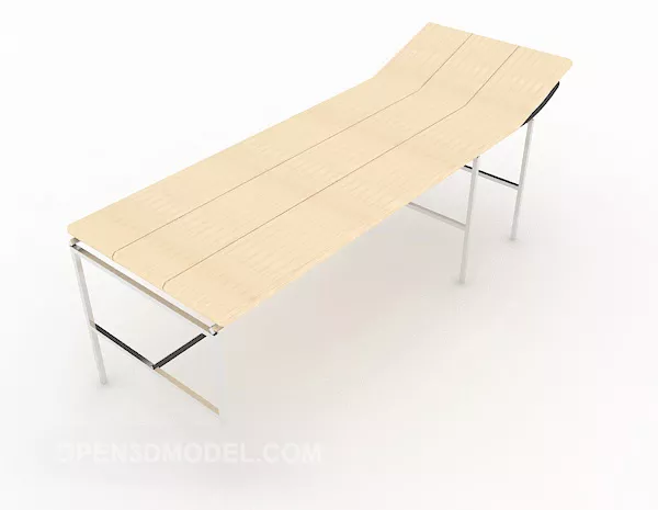 Simple Solid Wood Recliner 3d model Simple Solid Wood Recliner 3d model