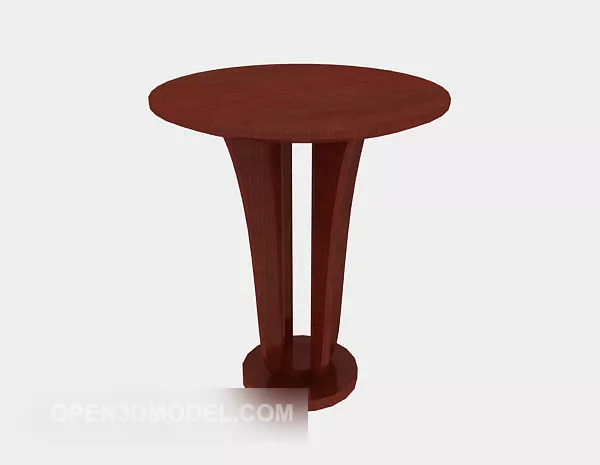 Simple Solid Wood Side Table 3d model Simple Solid Wood Side Table 3d model