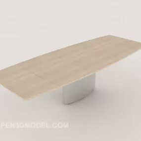 Simple Solid Wood Sofa Coffee Table 3d model