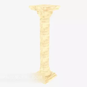 Simple Stone Column Structure 3d model