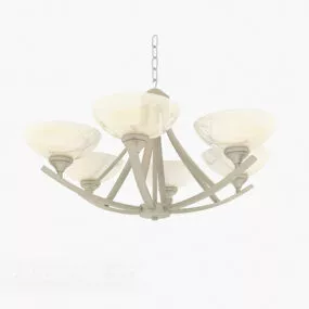 Simple Style European Chandelier 3d model