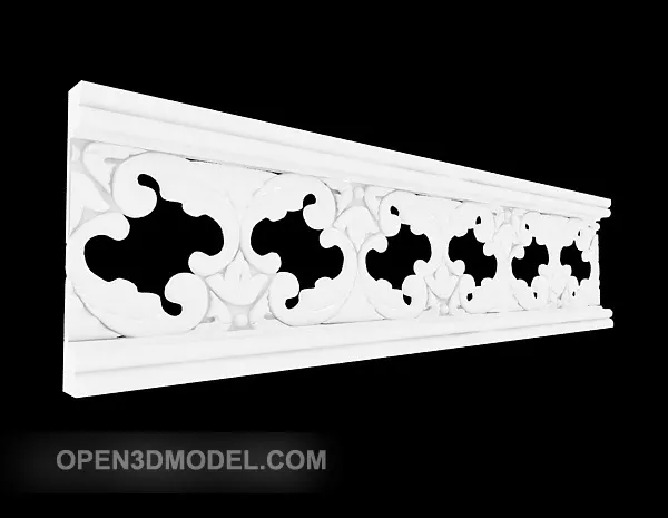 Herse Vintage Wooden Structure 3d model