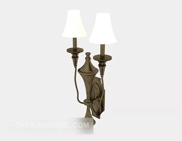 Simple Style European Wall Lamp 3d model Simple Style European Wall Lamp 3d model
