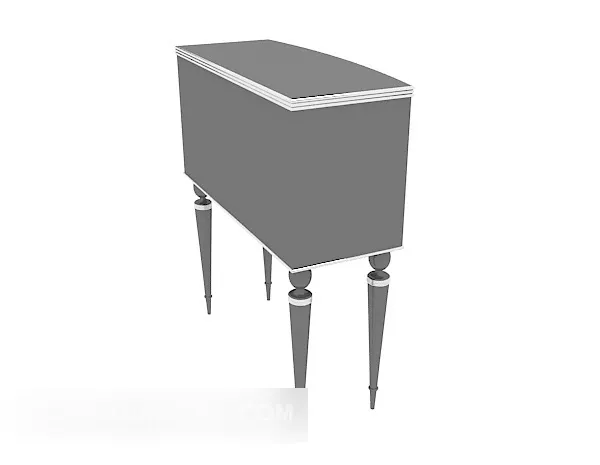 Simple Locker Dark Painted 3d model