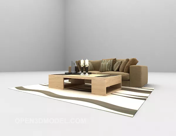 Simple Style Combination Furniture Set Sofa 3d model Simple Style Combination Furniture Set Sofa 3d model