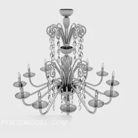 Simple Style Crystal Chandelier 3d model