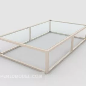 Simple Style Glass Coffee Table 3d model