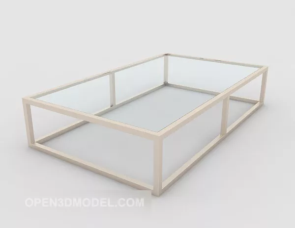 Simple Style Glass Coffee Table 3d model Simple Style Glass Coffee Table 3d model