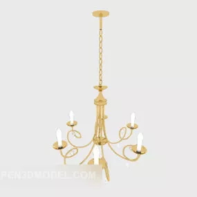 Style Home European Chandelier 3d model