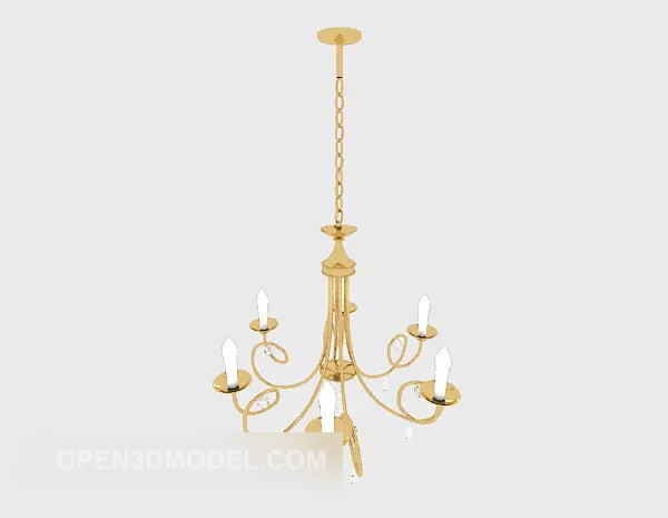 Style Home European Chandelier 3d model Style Home European Chandelier 3d model