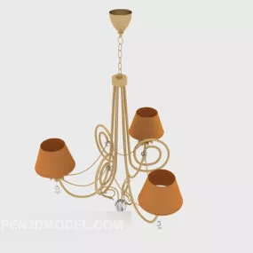Simple Style Home Chandelier 3d model