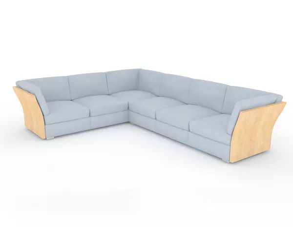 Simple Style Modern Sofa 3d model Simple Style Modern Sofa 3d model