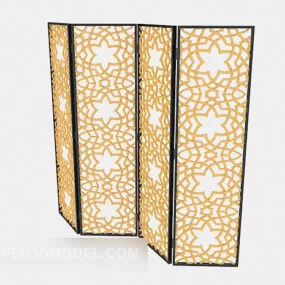 Vintage Style Carved Screen 3d model
