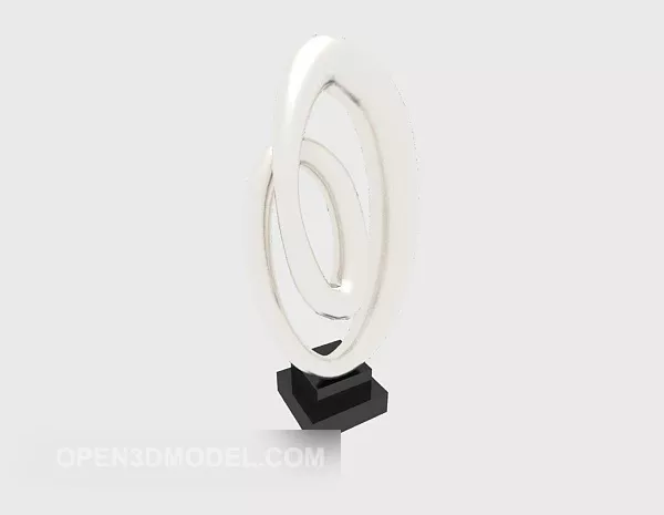 Art Figurine Circles Style 3d model Art Figurine Circles Style 3d model