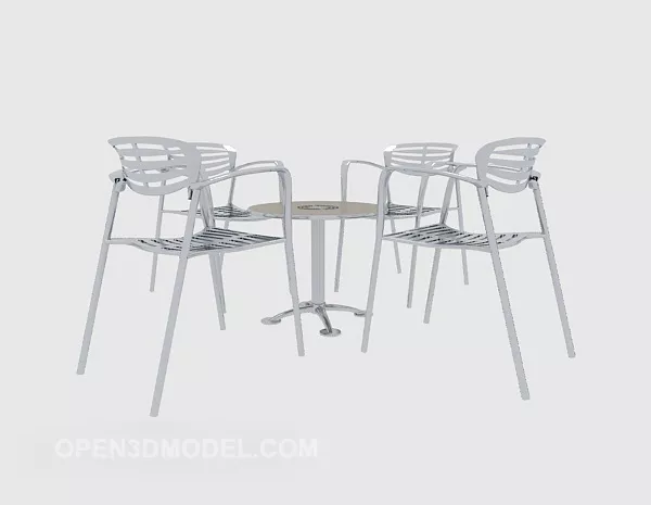 Simple Style Table Chair 3d model Simple Style Table Chair 3d model