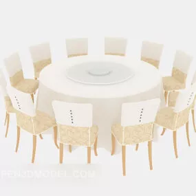 Simple Table And Chair 3d model