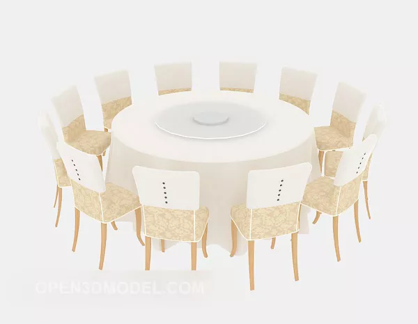 Simple Table And Chair 3d model Simple Table And Chair 3d model