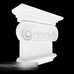 White Component Design 3d model