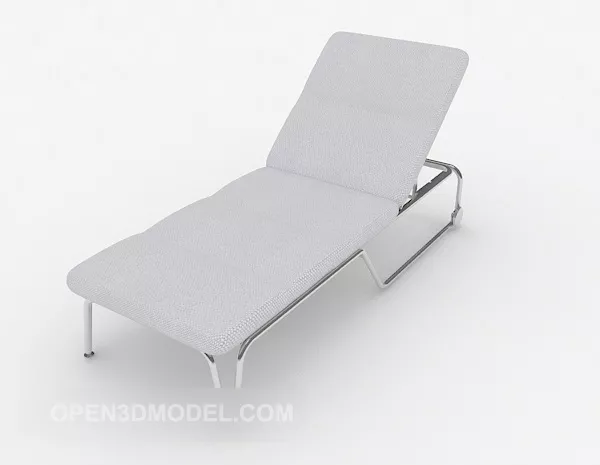 Simple White Recliner 3d model Simple White Recliner 3d model