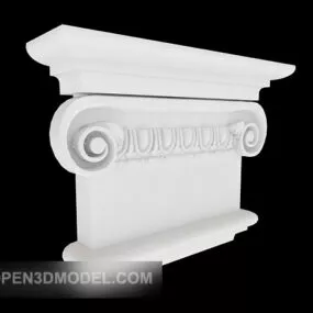 Rome Classic Top Colum Decor 3d model