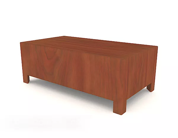 Simple Wooden Coffee Table V1 3d model Simple Wooden Coffee Table V1 3d model