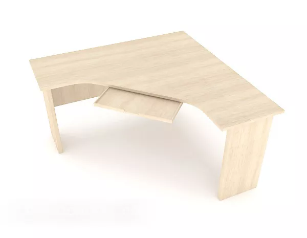 Simple Wooden Desk Furniture 3d model Simple Wooden Desk Furniture 3d model