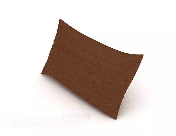 Single Pillow Brown 3d model Single Pillow Brown 3d model