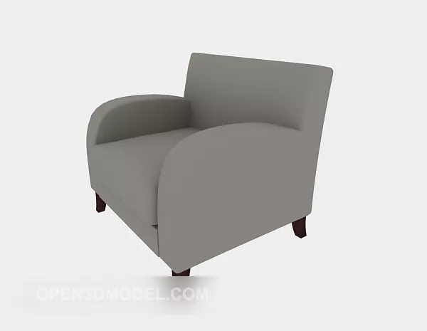 Single Armrest Sofa 3d model Single Armrest Sofa 3d model