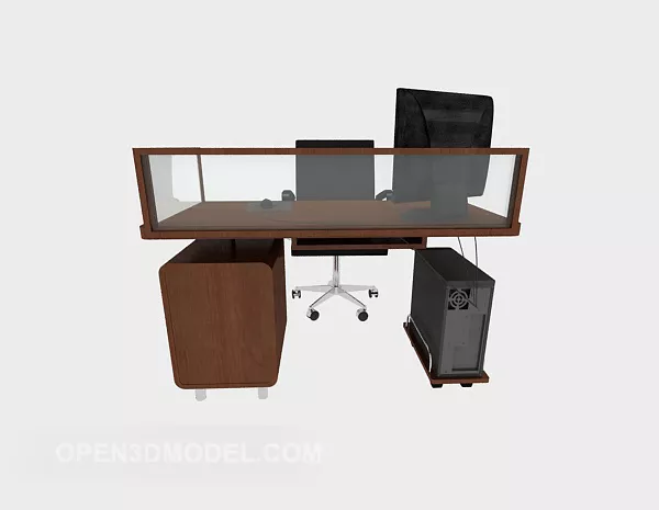 Single Deskchairs 3d model Single Deskchairs 3d model