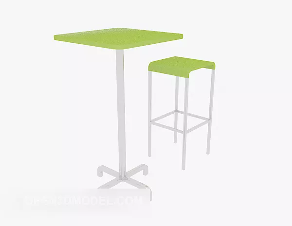 Single Table And Chair Furniture 3d model Single Table And Chair Furniture 3d model