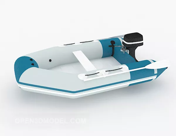 Single Motorboat 3d model Single Motorboat 3d model