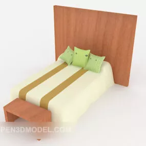 Single Simple Bed 3d model