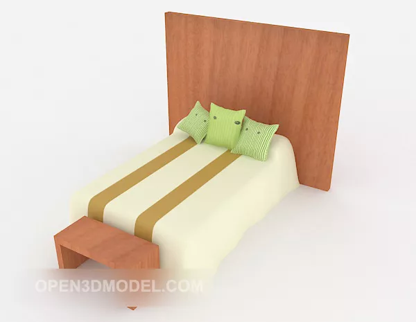 Single Simple Bed 3d model Single Simple Bed 3d model
