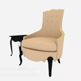 Single Sofa Side Table 3d model