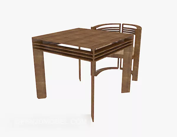 Single Chairs Table Furniture 3d model Single Chairs Table Furniture 3d model