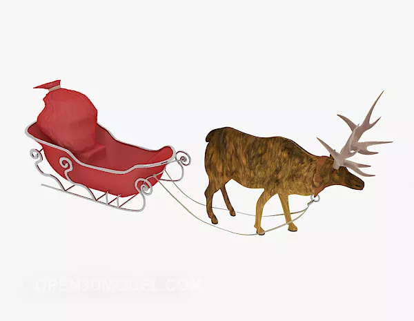 Sleigh 3d model Sleigh 3d model