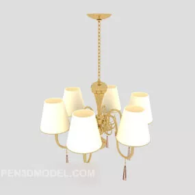 Exquisite European Chandelier 3d model