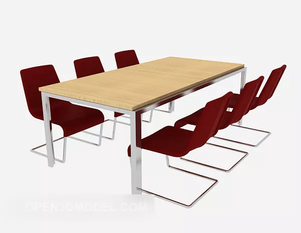 Small Conference Table 3d model Small Conference Table 3d model