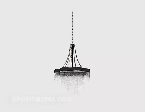 Small Crystal Chandelier 3d model Small Crystal Chandelier 3d model