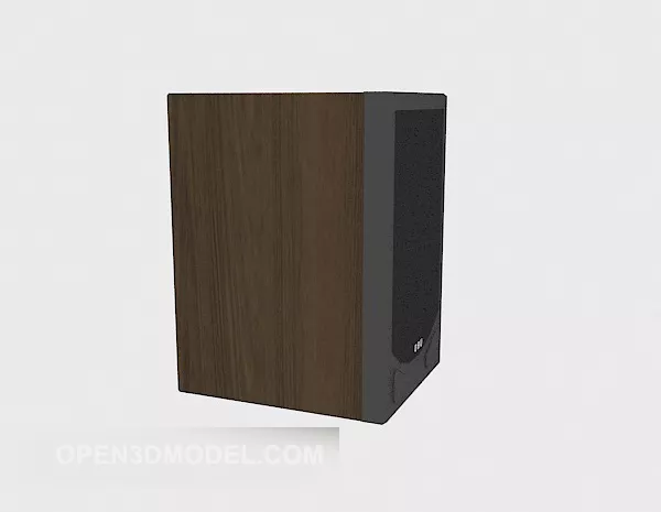 Audio Speaker With Glass Stand 3d model