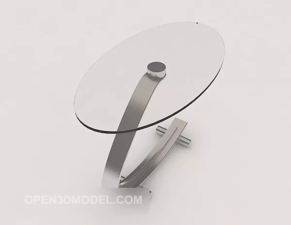 Small Glass Round Coffee Table 3d model Small Glass Round Coffee Table 3d model