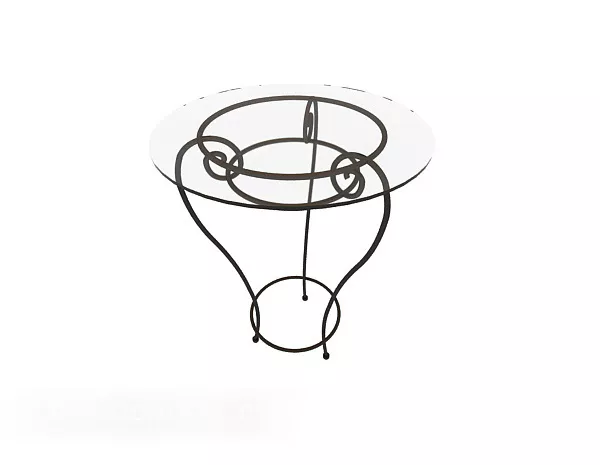 Small Glass Side Table 3d model Small Glass Side Table 3d model