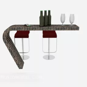 Small Home Bar 3d model