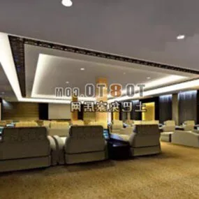 Small Meeting Room Design Interior 3d model