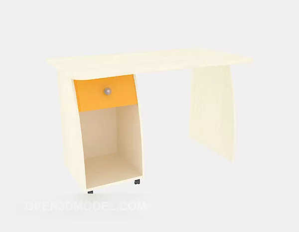 Office Small Personal Desk 3d model Office Small Personal Desk 3d model